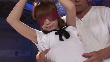 Sana Anzyu's hairy japanese pussy filled with cream.