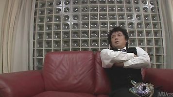 Kanako Iioka ball licking and sucking cock.