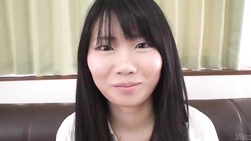 Yuzuha Takeuchi enjoys great stimulation down her pussy.