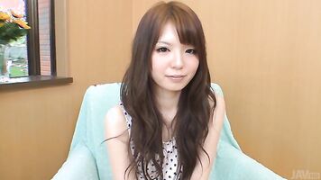 Gorgeous teen shows off her Asian pussy in superb solo.