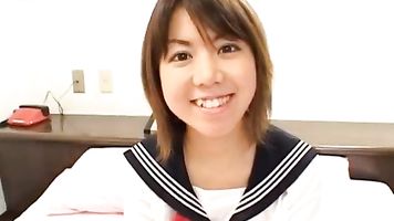 Ai Kazumi sucks dong and is well screwed under uniform skirt - More at javhd.net