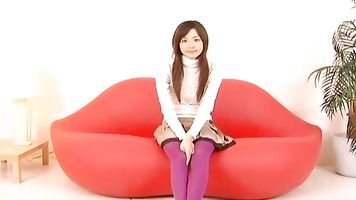 Asian cutie Aimi Nakatani gets naked and gives a hot blowjob - More at hotajp com