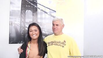 KOREAN Cutie Pounded and Gets an ORAL CREAMPIE!