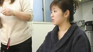Asian teen getting fucked in her hairy pussy