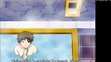 Step Mom gives a Bath to her 18yo Step Son - Hentai Uncensored [Subtitled]