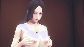 One Piene Hentai - Boa Hancock boobjob and tied fuck - Asian Japanese Manga Anime Game Porn Game