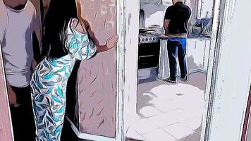 My Wife is unfaithful to me with my step Brother I recorded her with a hidden camera is a Whore Netorare Cartoon Hentai