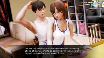 Waifu Academy | Naughty Asian Teen Step Sister Sits On Step Brother's Cock While Step Mom Is Making Dinner | My sexiest gameplay moments | Part #32