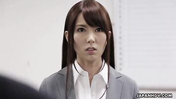 Japanese co workers, Yui Hatano and Yoshimi Saaya, POV uncensored