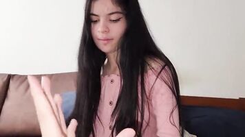 beautiful woman is fucked, she enjoys being penetrated, she bought a vibrator and wants to use it