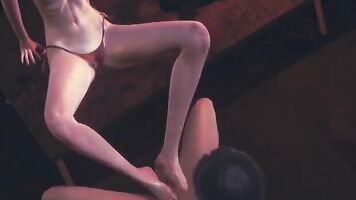 League of Legends Hentai 3D - Jinx Footjob with POV and cumshot (Uncensored) - Japanese Asian Manga anime game porn