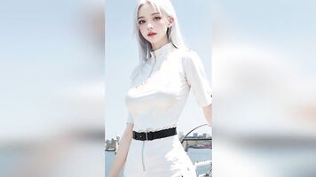 (3D ANIMATED AI-GENERATED MODELS) hungry blonde petite babe (with pussy masturbation ASMR sound!)