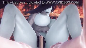 Lady Dimitrescu Reverse Cowgirl | Resident Evil Village Parody