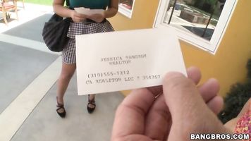 Jessica Bangkok is getting her house painted and finds her man laying down in the back with Linda Lay sucking in her tits.