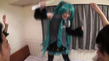 Hatsune Miku Cosplay Group Fuck.