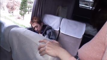 Big titted Sayuki Kanno gets fucked in a camper.