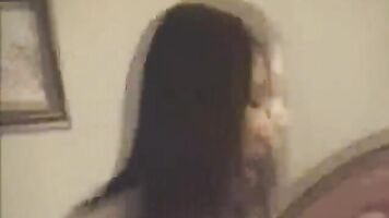 Chinese chick fucking in a hotel room.