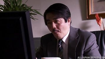 Asuka Hojou is made to suck and fuck with stranger.