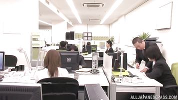 Beautiful schoolgirl Rina Kato gets pussy fingered and then banged.