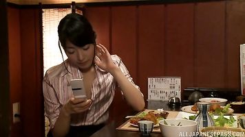 Helpful Japanese milf Kana Yume pleases her lover with intensive riding.