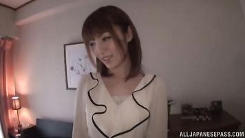 Nasty Amami moans when she is nailed deep.