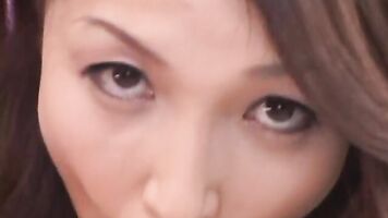 Frisky Japanese milf Rina Mukai gets teased in front of her boyfriend's camera, so we can now enjoy watching this pov.