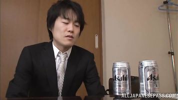 Steamy mature office lady Reiko Kobayakawa is really perfect for sex.