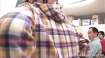 Busty Reiko Shimura is a nasty sexy teacher.