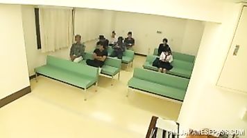 Naughty schoolgirl in hospital headfucking.