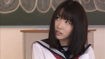 Babe in school uniform Uruha Mizuki hot rear fuck! - Japanese Cosplay.