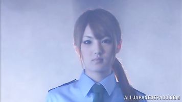Babe in uniform Tsubasa Amami loves hardcore sessions - Japanese Cosplay.