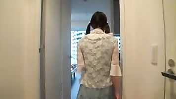 Very nice teen Asuka Shiratori hot shaved pussy fucked.