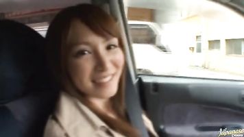 Pretty and cock craving skinny Asian teasing and fucking in th toilet.