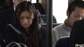 Public Bus Sex With Nana Ogura Fucking Many Guys.