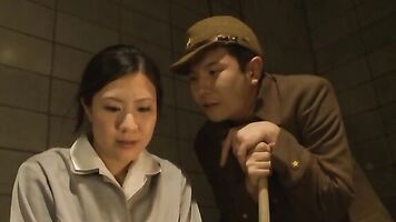 Naughty Asian women in prison camp with shaved pussy nailing - Weird Japan.